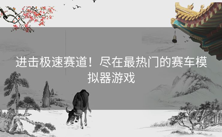 进击极速赛道！尽在最热门的赛车模拟器游戏