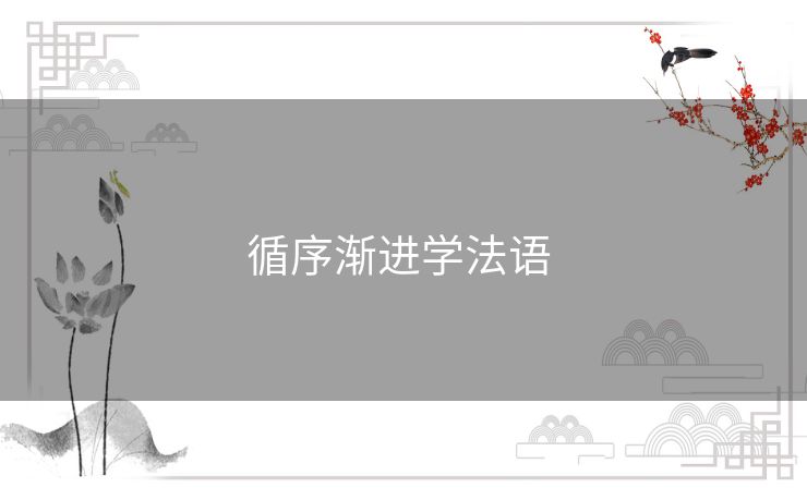 循序渐进学法语 