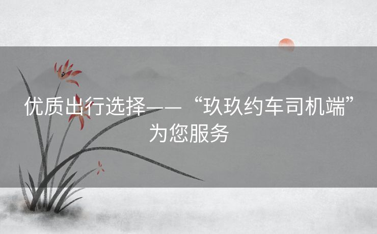优质出行选择——“玖玖约车司机端”为您服务