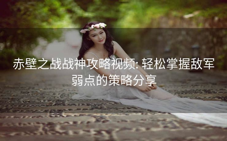 赤壁之战战神攻略视频: 轻松掌握敌军弱点的策略分享