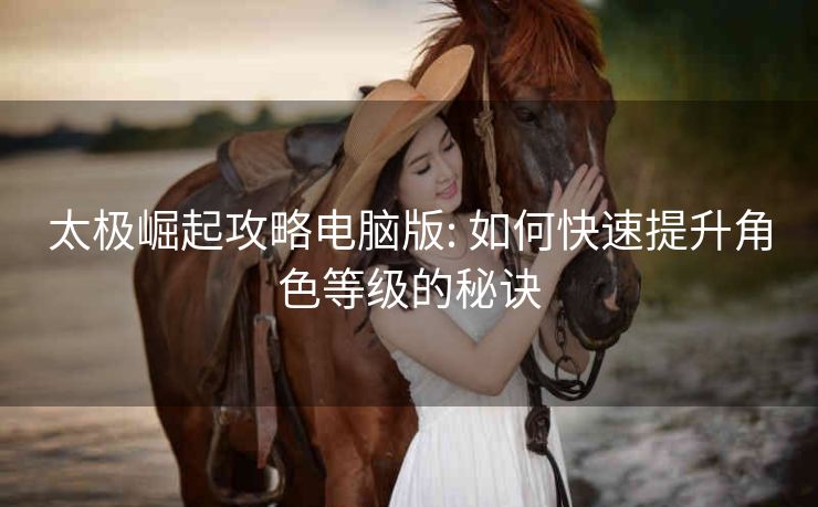 太极崛起攻略电脑版: 如何快速提升角色等级的秘诀