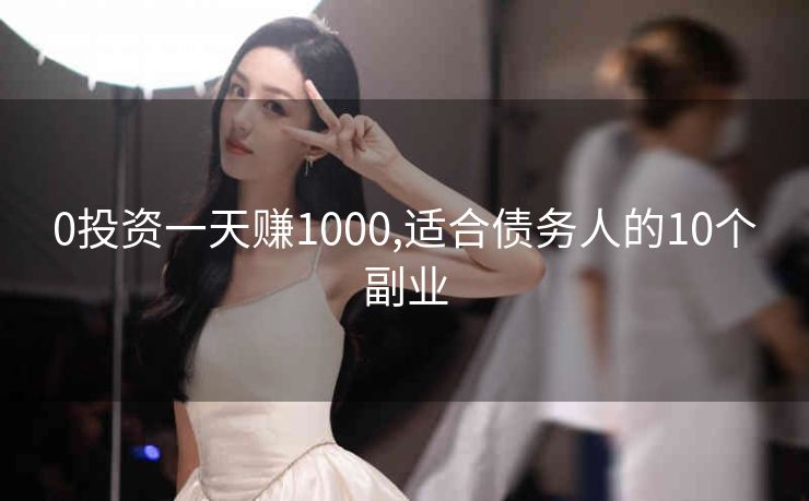 0投资一天赚1000,适合债务人的10个副业