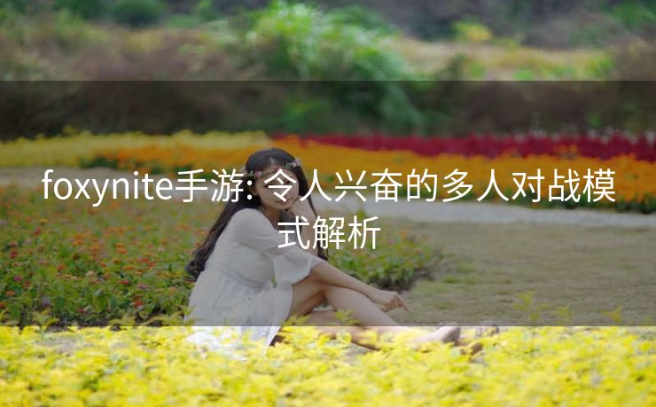 foxynite手游: 令人兴奋的多人对战模式解析