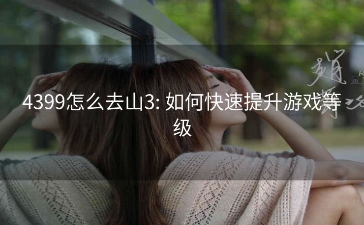 4399怎么去山3: 如何快速提升游戏等级