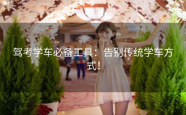 驾考学车必备工具：告别传统学车方式！