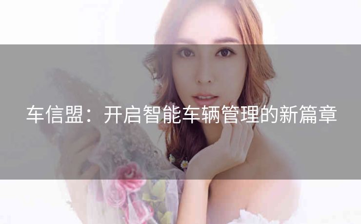 车信盟：开启智能车辆管理的新篇章