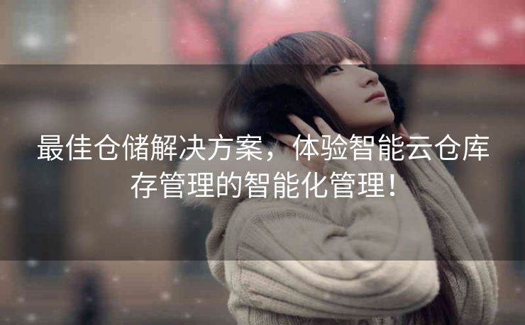 最佳仓储解决方案，体验智能云仓库存管理的智能化管理！