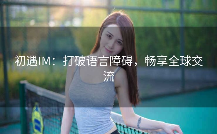 初遇IM：打破语言障碍，畅享全球交流