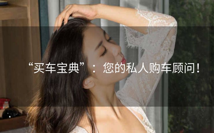 “买车宝典”：您的私人购车顾问！