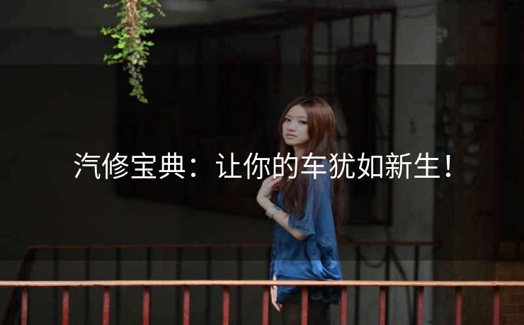 汽修宝典：让你的车犹如新生！