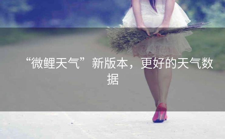 “微鲤天气”新版本，更好的天气数据