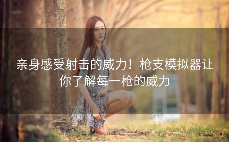亲身感受射击的威力！枪支模拟器让你了解每一枪的威力