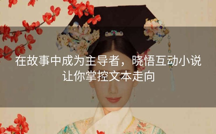 在故事中成为主导者，晓悟互动小说让你掌控文本走向