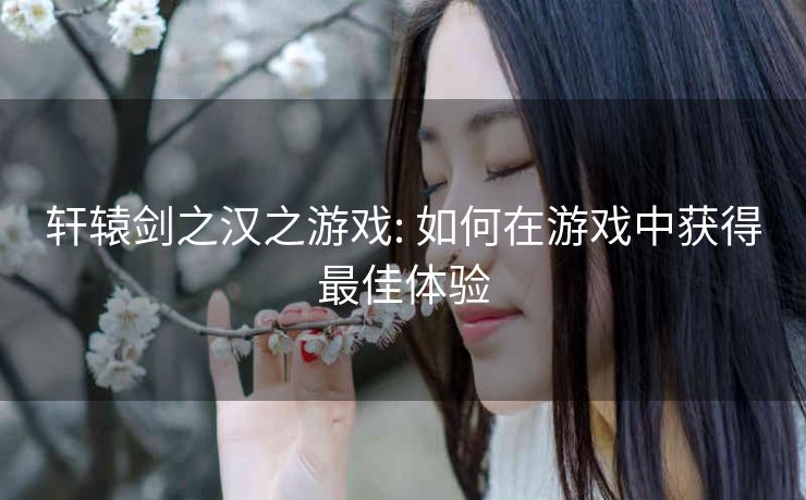 轩辕剑之汉之游戏: 如何在游戏中获得最佳体验