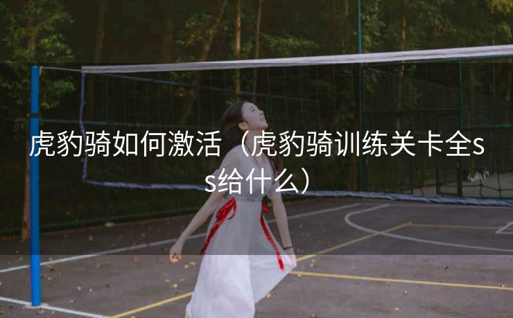 虎豹骑如何激活（虎豹骑训练关卡全ss给什么）