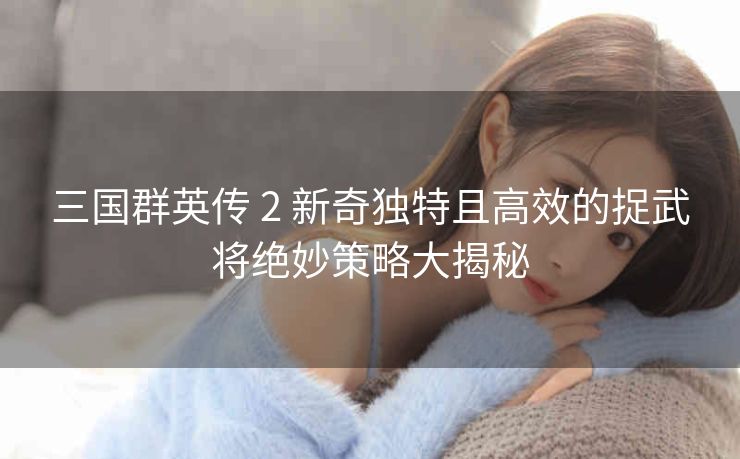三国群英传 2 新奇独特且高效的捉武将绝妙策略大揭秘