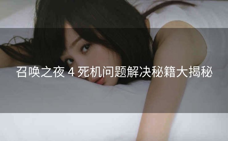 召唤之夜 4 死机问题解决秘籍大揭秘