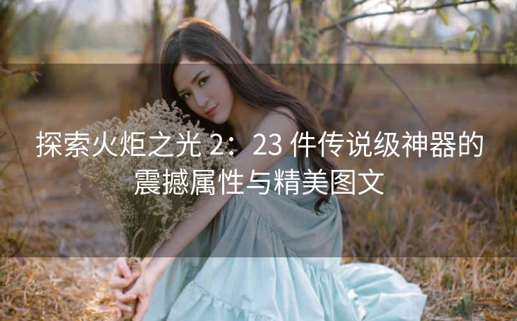 探索火炬之光 2：23 件传说级神器的震撼属性与精美图文