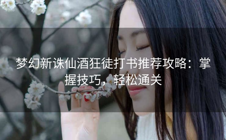梦幻新诛仙酒狂徒打书推荐攻略：掌握技巧，轻松通关