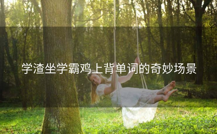 学渣坐学霸鸡上背单词的奇妙场景
