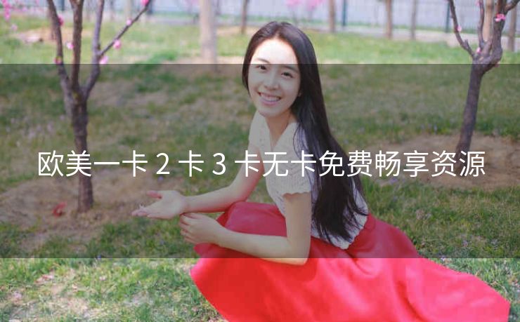 欧美一卡 2 卡 3 卡无卡免费畅享资源