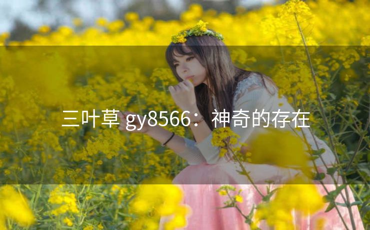 三叶草 gy8566：神奇的存在