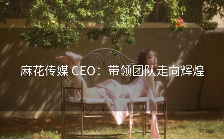 麻花传媒 CEO：带领团队走向辉煌