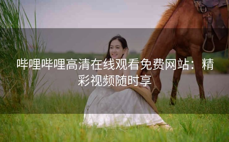 哔哩哔哩高清在线观看免费网站：精彩视频随时享